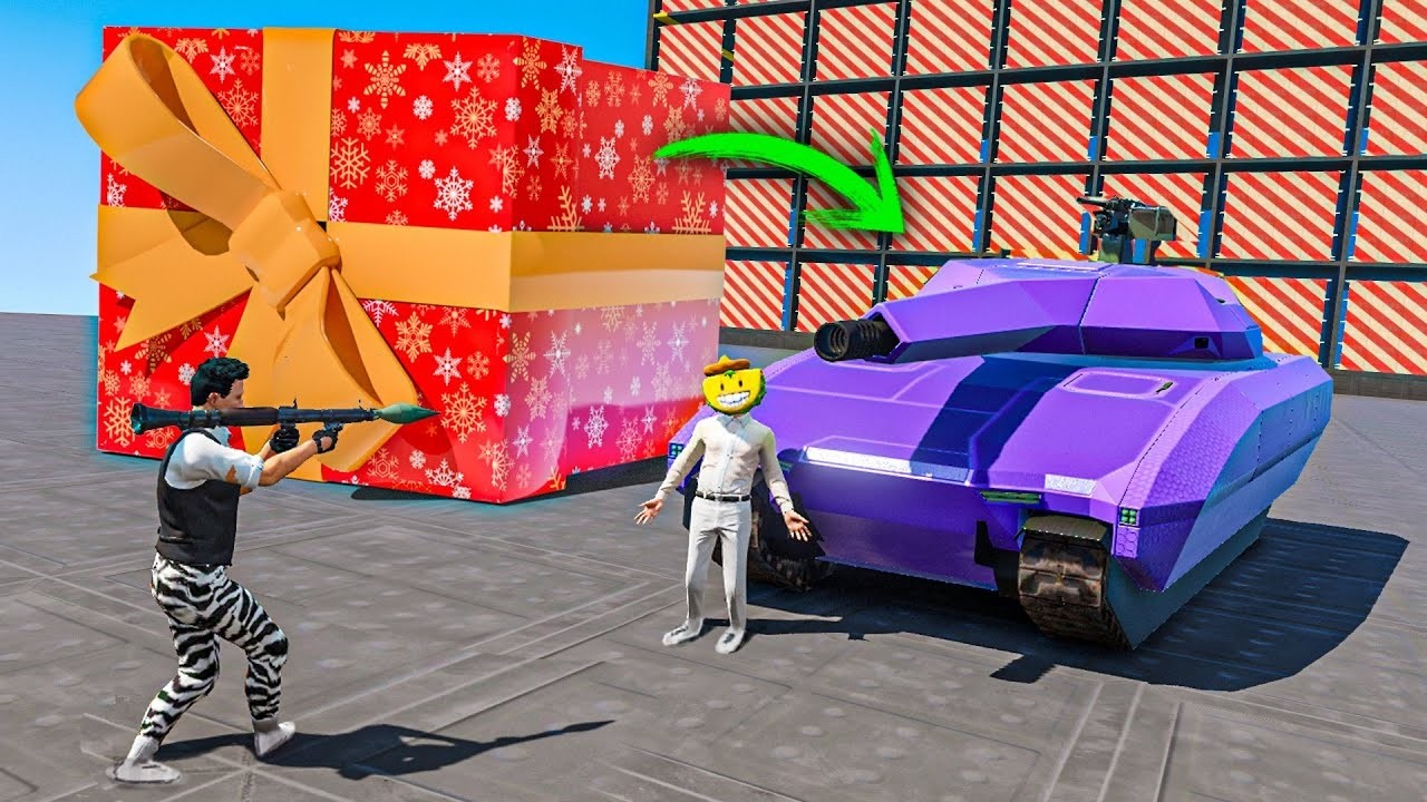 AGUJEROS CON SORPRESAS PERO LE REGALO A MI AMIGO UN TANQUE!! - GTA 5 ONLINE
