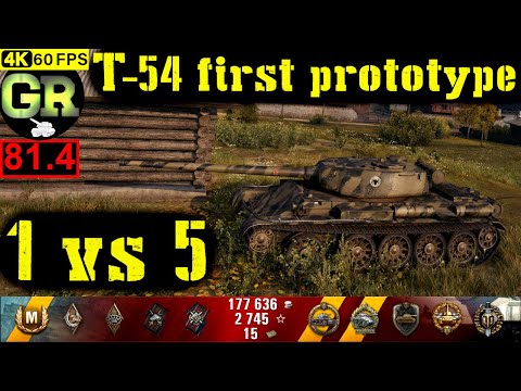 81_World of Tanks T-54 first prototype WoT Replay - 9 Kills 4K DMG(Patch 1.5.0)