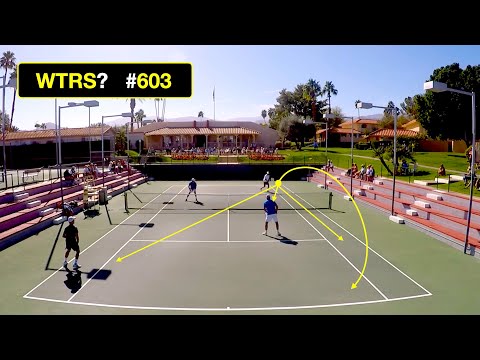 Tennis Doubles. The # 1 Rule For WHEN To Poach.  What's The Right Shot?  # 603.