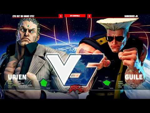 East Coast Throwdown 2017 - Street Fighter V Top 32 - Flash (Urien) vs EG NYChrisG (Guile)