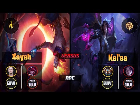 Rekkles XAYAH (ADC) [Lethal Tempo] VS KAI'SA - Challenger EUW Patch 10.6