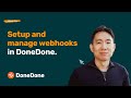 How to set up webhooks with DoneDone