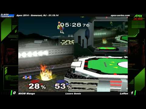 Apex 2014 - MIOM Mango vs Leffen - Losers Semis - SSBM - Japanese Commentary