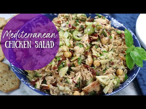 Healthy Chicken Salad Sandwich with Olive Oil | Meal Prep Salad with Chicken