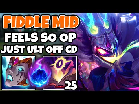 FIDDLESTICKS MID seems OP for an Off-Meta pick (Just press Ult off CD for free kills) | 10.13