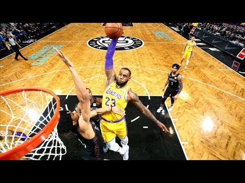 Jarrett Allen Blocks LeBron's Dunk! Nets Stun Lakers! 2018-19 NBA Season