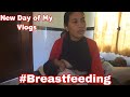 Breastfeeding Vlogs Mom Breastfeeding Sweet Baby At Home After Work ️