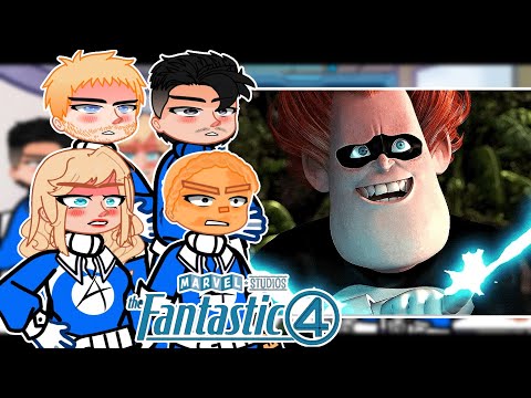 Fantastic four React to The Incredibles |🇪🇸🇺🇸🇧🇷|Gacha React