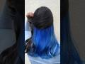 Peek A Boo Blue Hair Peekaboo Underlights Bluehair Haircolor Haircolourtransformation Vasai