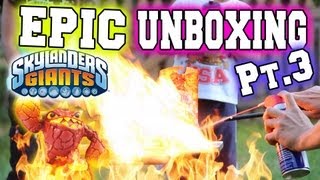 Epic Unboxing of S2 Eruptor: Born to Burn Part 3 (Skylanders Giants) (Caution: HOT!)