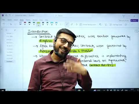 Contract act, 1872 By CA Raghav Goel