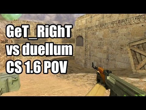 POV: GeT_RiGhT vs. duellum @GAMEGUNE fnatic CS 1.6 Demo