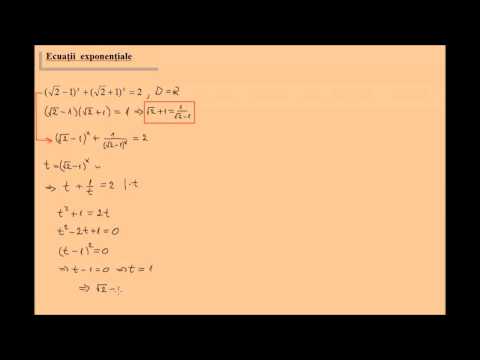 Exponential equation - solved exercise
