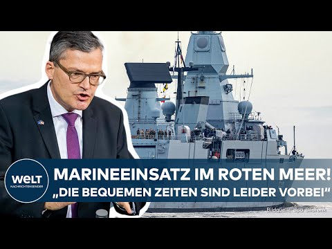 Video Thumbnail: WILHELMSHAVEN: Fregatte "Hessen" sticht in See | EU-Marineeinsatz gegen Huthi