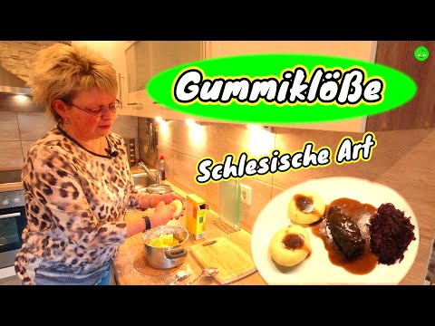 Schlesische Kartoffelklöße , Gummiklöße , Kluski , Polnische - Schlesische Art 😋😋😋