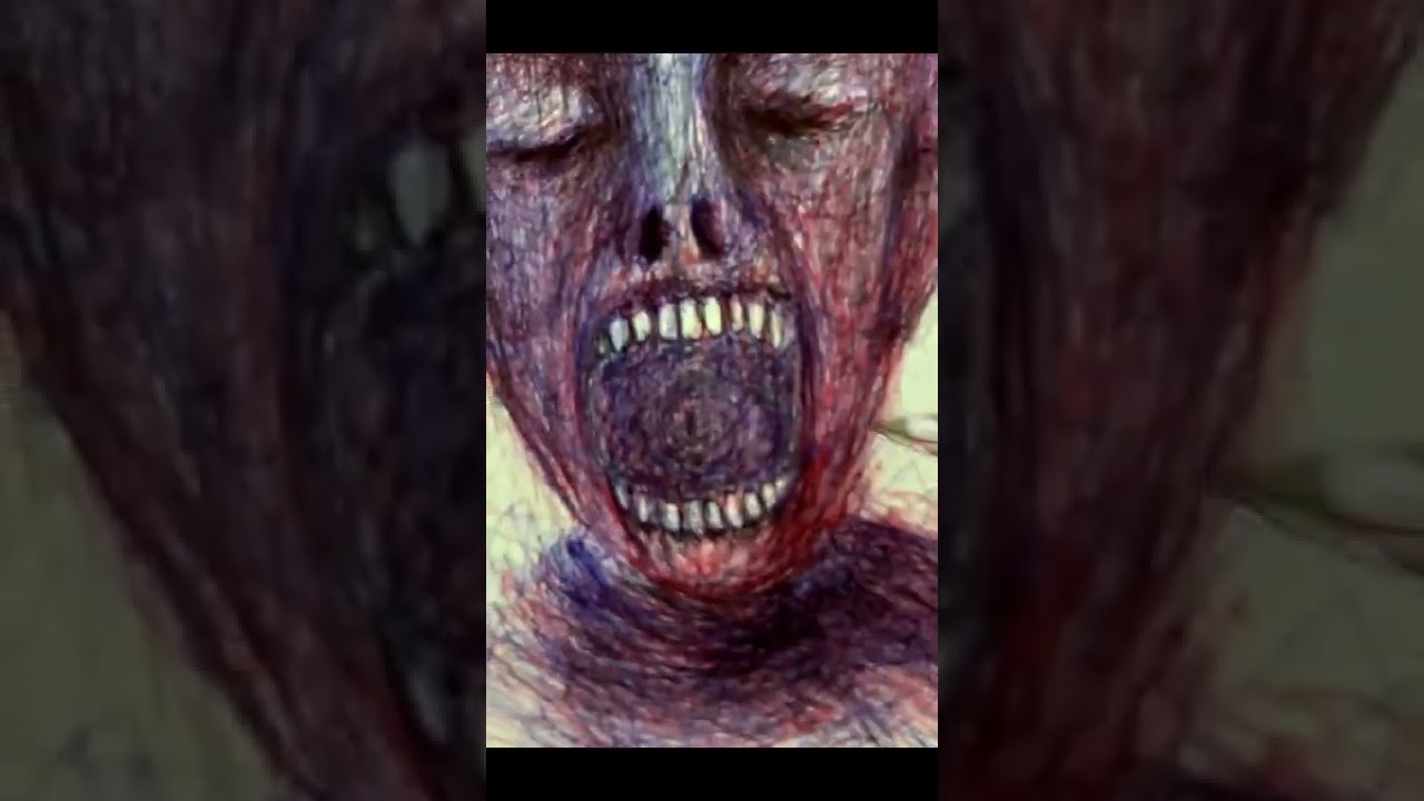 #darkart  #art #vẽ #drawing #spookyart #pendrawing #illustration #deviantart #horrorart #expression