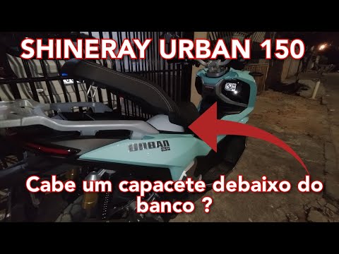 Shineray URBAN 150 EFI / cabe um capacete debaixo do banco ? #shineray #urban150