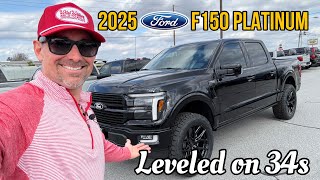 2025 Akins Ford F150 Platinum MIDNIGHT Covert 2 Leveled on 34s