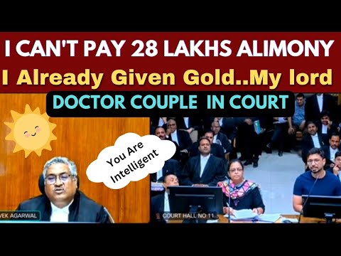 I Can't Pay 28 LAKHS Alimony..Already Given Gold | Doctor Couple Arguments in Court | legalcourts