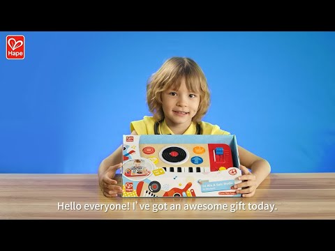 HAPE muzikinis žaislas DJ Mix &amp; Spin Studio, E0621 video