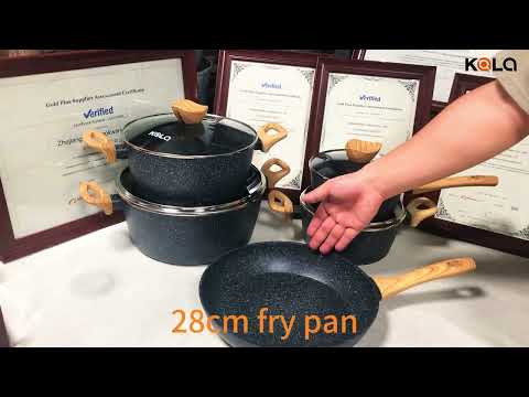 KALA 9PCS cookware sets with induction bottom