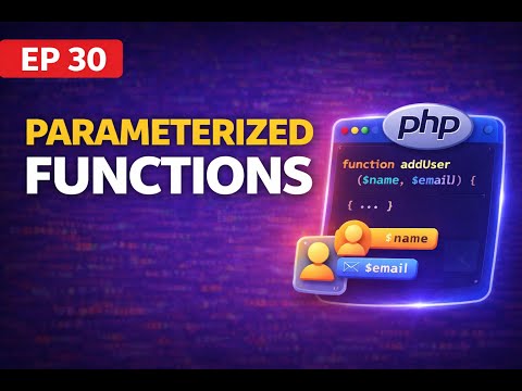 Parameterized Functions Functions With Parameters Php Tutorial