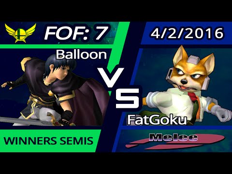 Balloon (Marth) vs. SPD | Fatgoku (Fox) | SSBM Top 24 WSF | FoF7