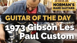 Video thumbnail for Guitar of the Day: 1973 Gibson Les Paul Custom | Norman's Rare Guitars by Normans Rare Guitars