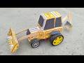 How To Make JCB At Home From Matchbox DIY JCB Backhoe Loader Mini JCB Science Project