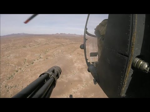 AH-6 Little Bird Minigun In Action