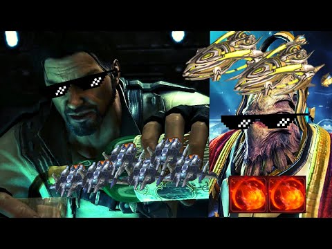 AERIAL DOMINATION GANG FT. KARAX & RAYNOR - Weekly Brawl [Starcraft 2 Direct Strike]