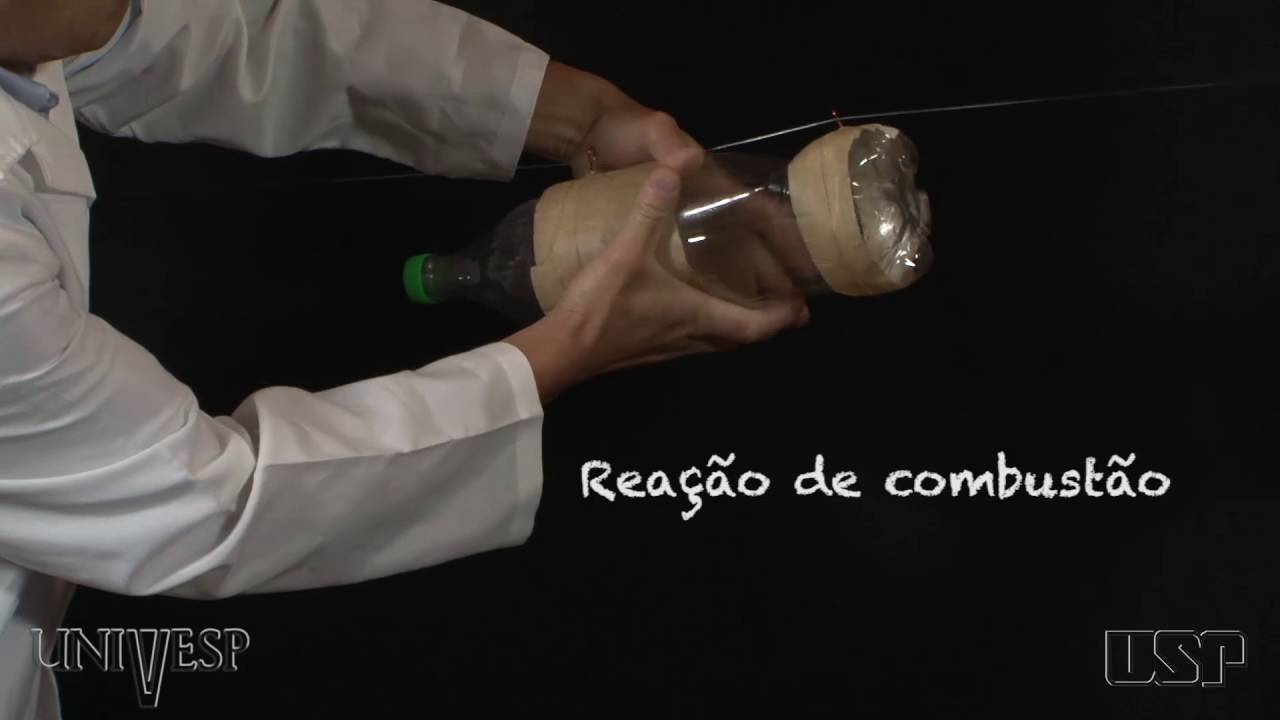 Tema 06 - Leis de Newton | Experimento - Foguete de álcool