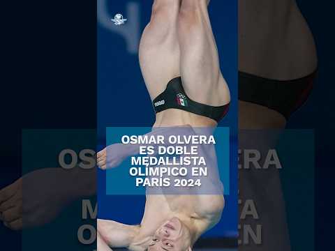 ¿Quién es Osmar Olvera, clavadista y doble medallista olímpico en París 2024? #shorts