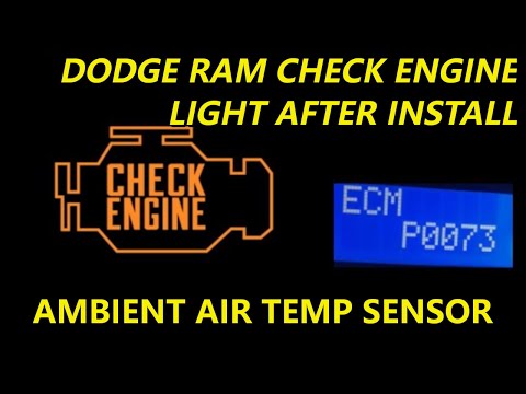 Dodge Ram (2013-2018) Check Engine Light After Install of Tow Mirrors; Ambient Air Sensor Harness