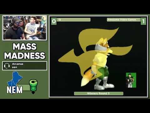 Mass Madness 43 SSBM - Q (Fox) vs. Awesome Video Games (Marth) - Melee WR3