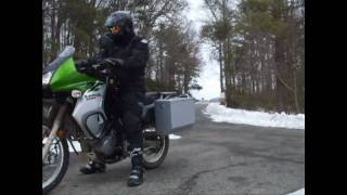 preview picture of video 'KLR650 Bent Mtn FEB 28 2010'