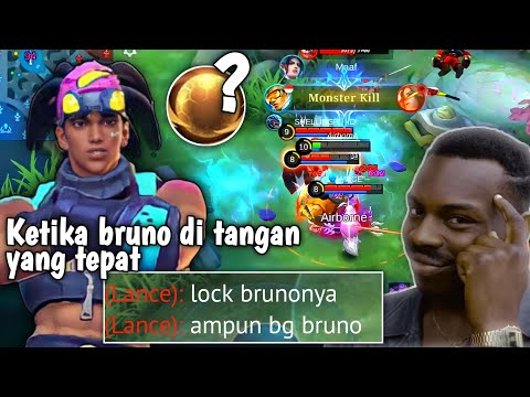 KETIKA BRUNO DI TANGAN YANG TEPAT DAMAGE MAKIN GAK NGOTAK ! TOP 1 GLOBAL BRUNO