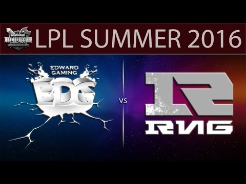 [LoL Highlights] EDG vs RNG G2 | LPL Summer 2016 (16.06.2016) - EDward Gaming vs Royal Never Give Up