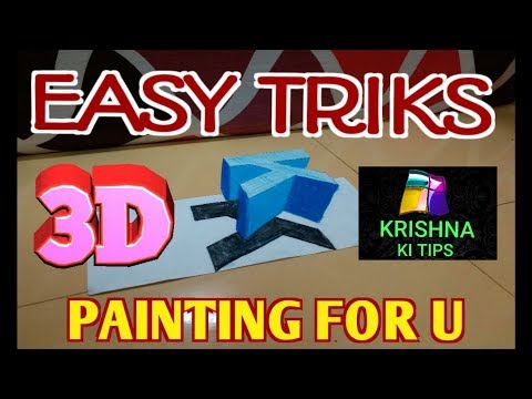 Very Easy!! How To Drawing 3D Floating Letter "K" #2 - Anamorphic Illusion - 3D Trick Art on paper