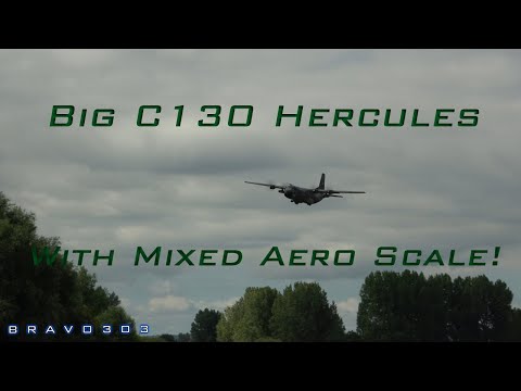 Big C130 Hercules with Mixed Aero Awesome Scale  - Woodspring Wings 2022