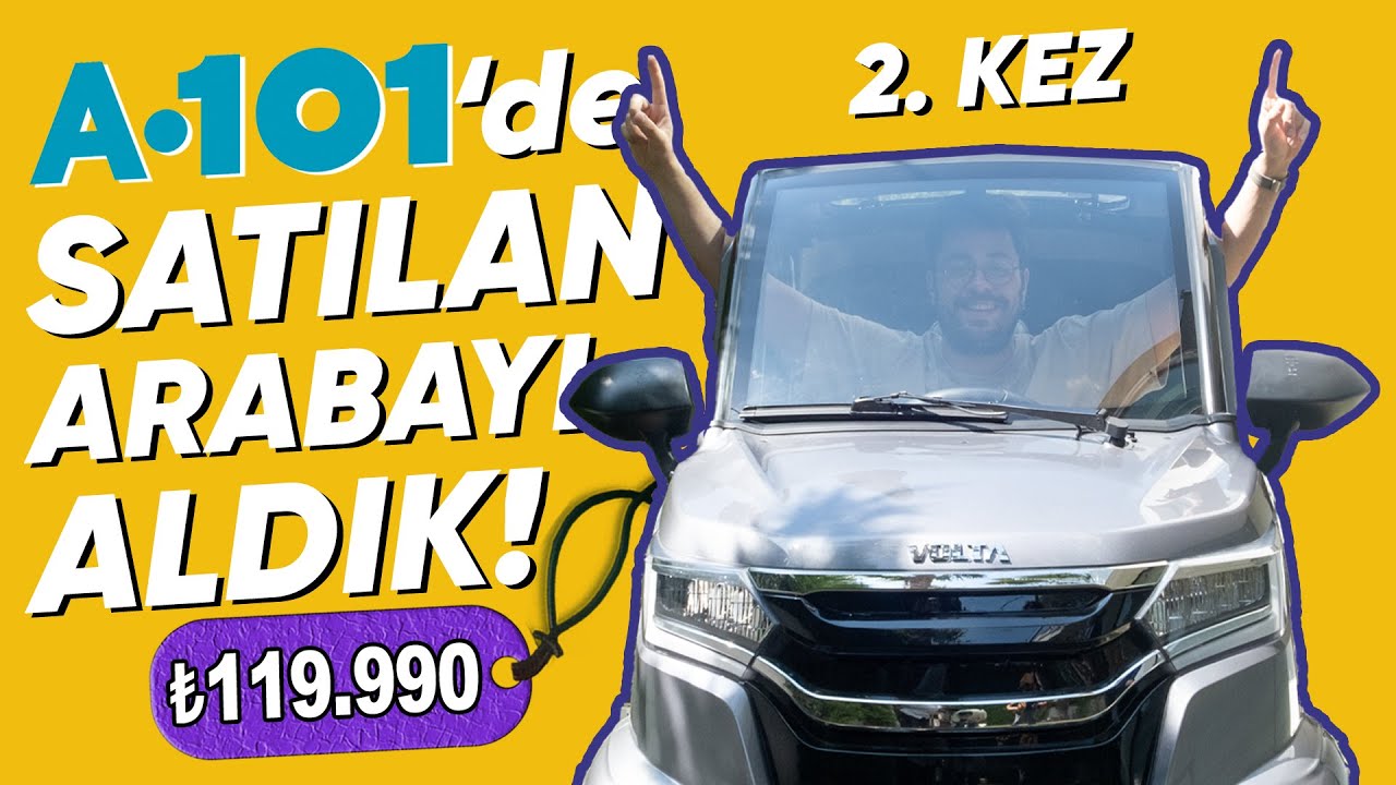 A101'de İkinci Kez 119.990 TL'ye Satılan Arabayı Kullandık! Volta EV1 İncelemesi