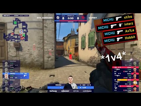 MICHU DEAGLE MONSTER!! Gambit vs EG - Blast Premier Spring Final Highlights - CSGO