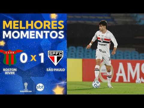 Gols e lances de Boston River x São Paulo