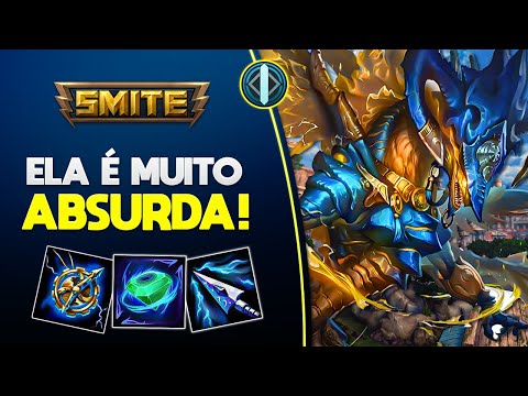 Ela é MUITO ABSURDA! Late Game forte demais!TIAMAT MID - ⚡ Smite BR Conquista