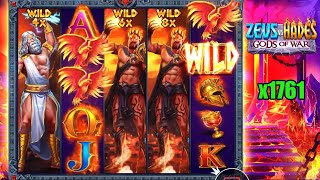 🎰 Zeus vs Hades Gods of War Slot Bonus Game Big Win x1761 💰 Online Casino