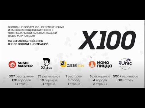 Алекс Яновский коротко о бизнесе и о стратегии холдинга Х100