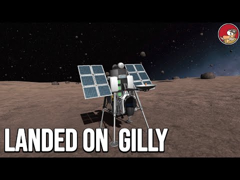 Eve Megaship arrival and Gilly Landing - KSP Career 2022 - ep 76