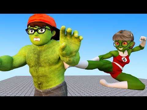 NickHulk vs TaniHulk Zombie - Scary Teacher 3D Ice Scream Love Story Happy Ending Animation