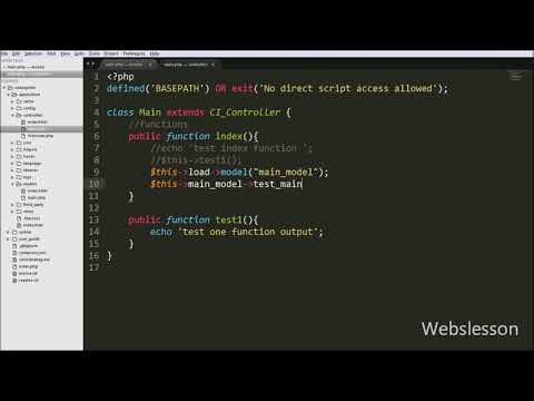 Codeigniter Tutorials Models