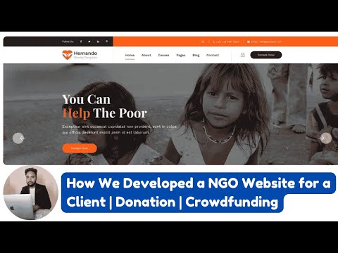 NGO Website — Recent Client Project — client website video